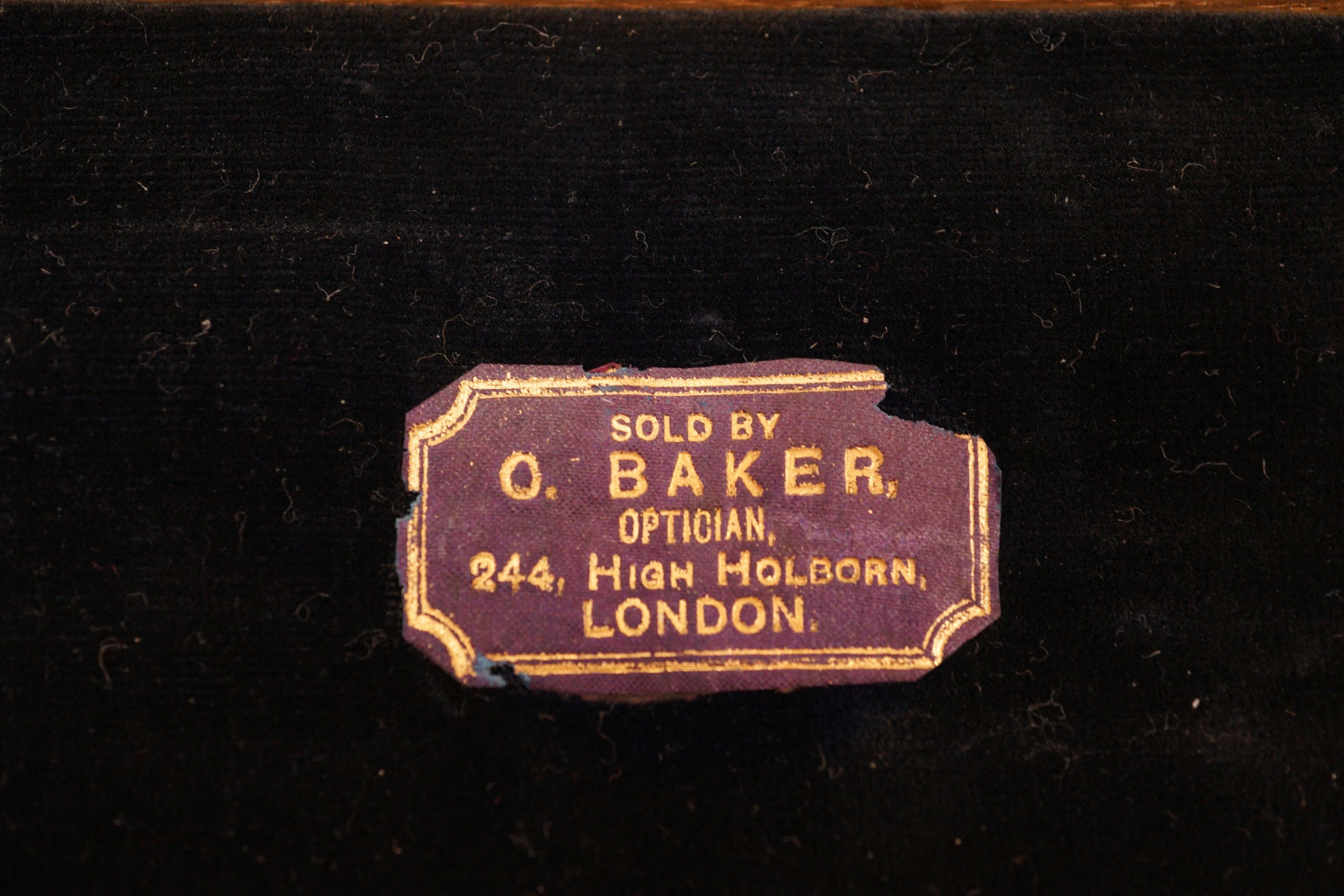 An oak cased set of draughtsman's rules